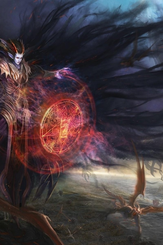 Mage Demon Magic Shield Attack