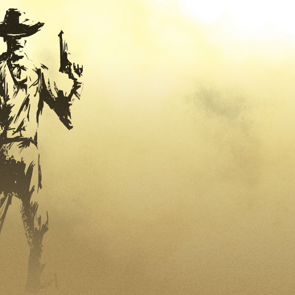 Man Cowboy Guns Wallpaper