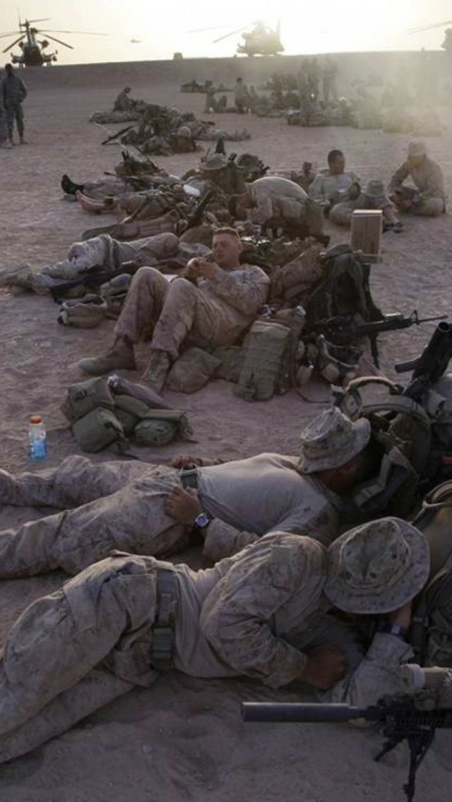 Marines At Camp Leatherneck