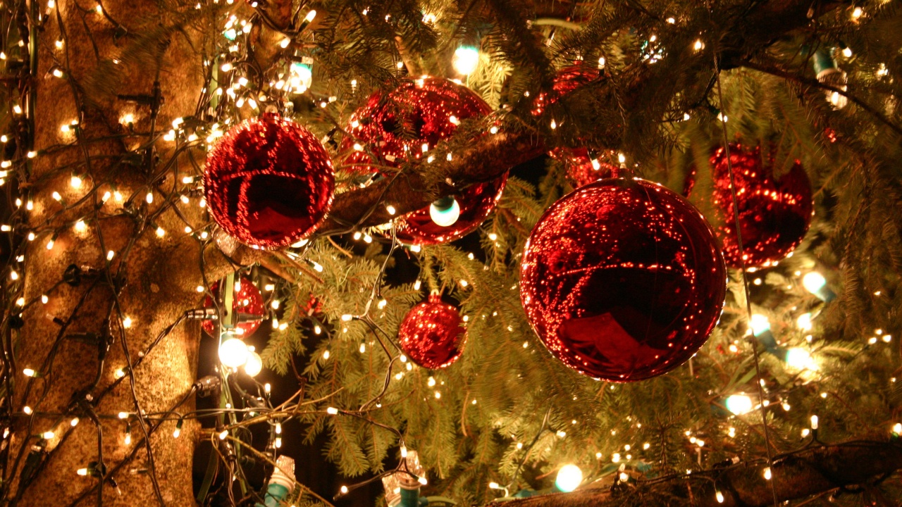 Merry Christmas Tree Balls Light