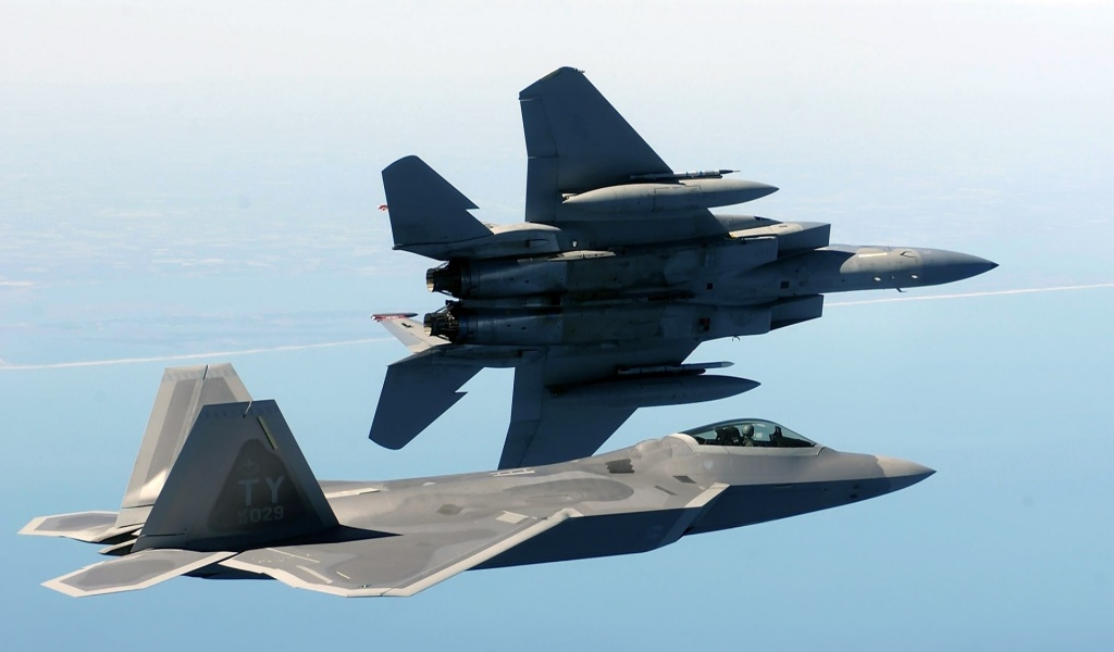 Military F22 Raptor Planes F15 Eagle