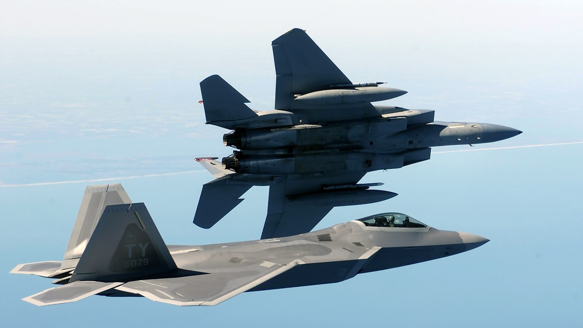 Military F22 Raptor Planes F15 Eagle