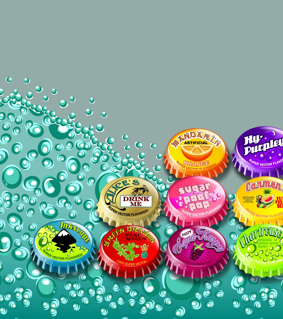 Multicolored Bottle Caps