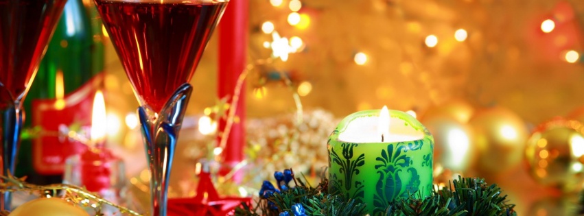 New Year Christmas Wine