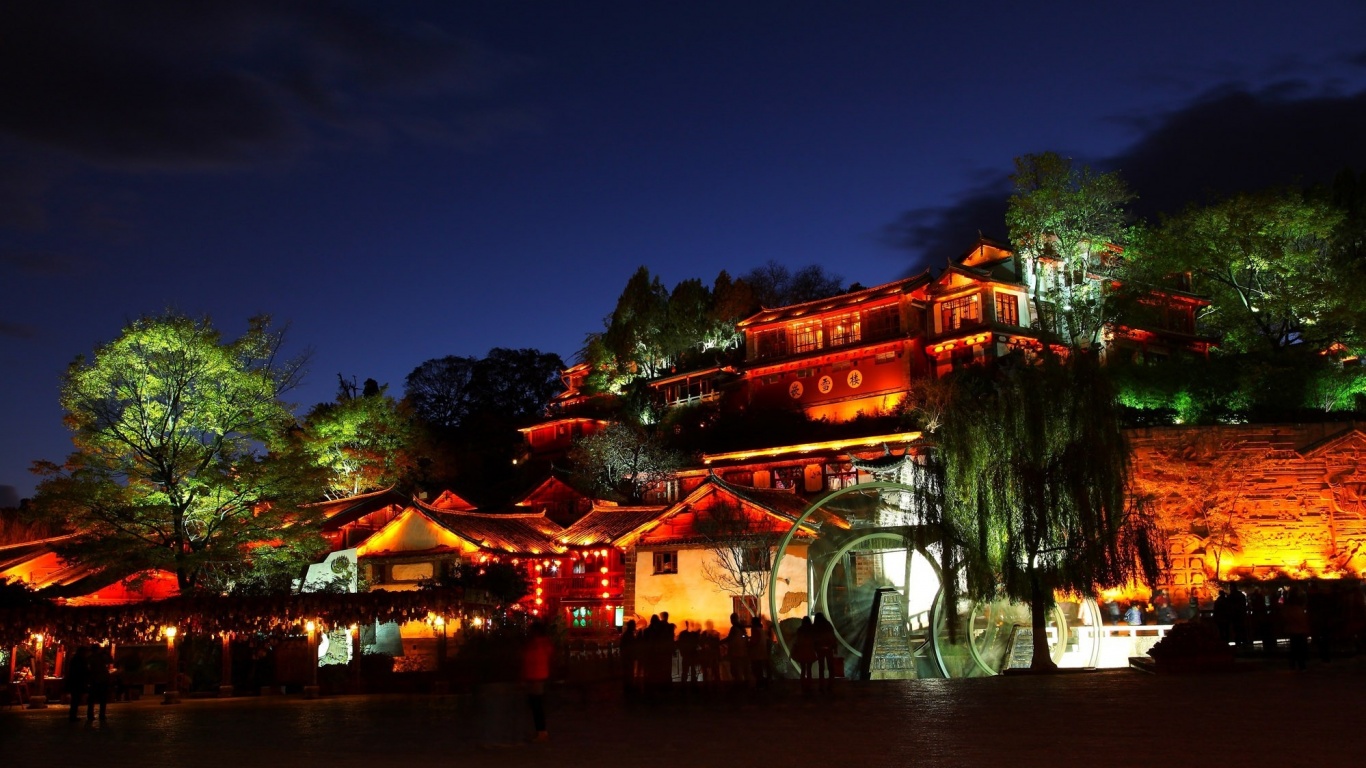 Night Lijiang Yunnan China