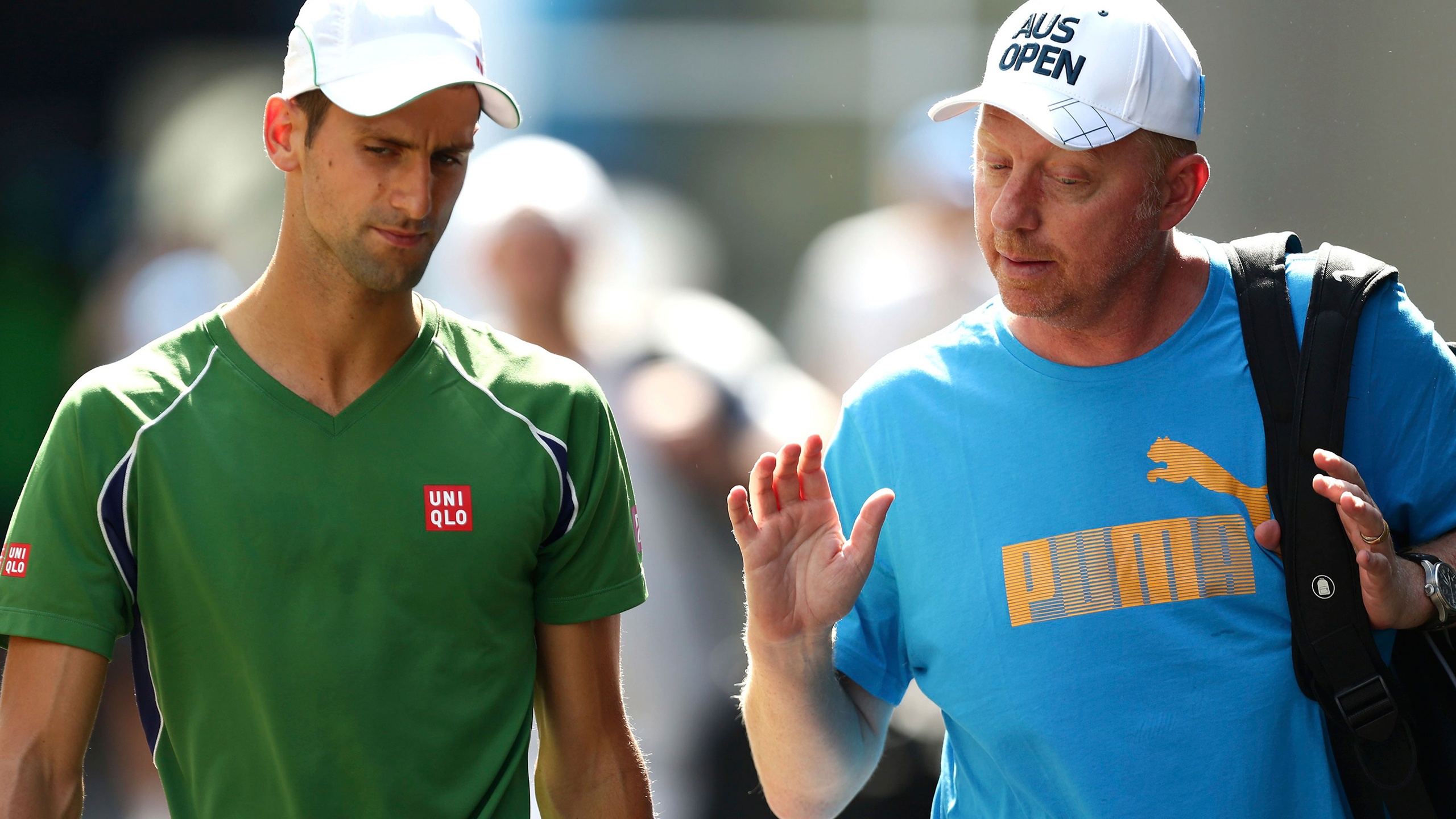 Novak Djokovic And Boris Becker