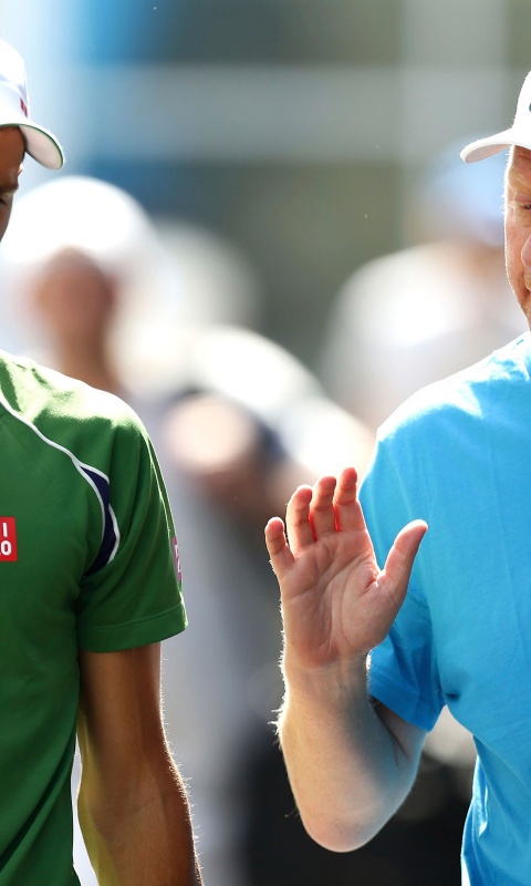 Novak Djokovic And Boris Becker