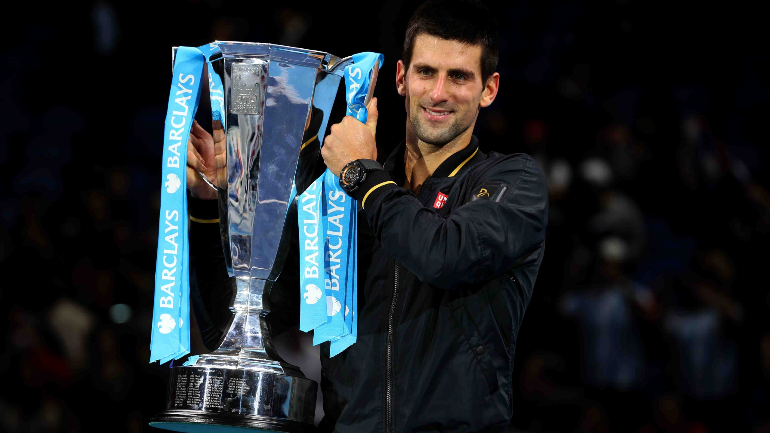 Novak Djokovic With The Trophy