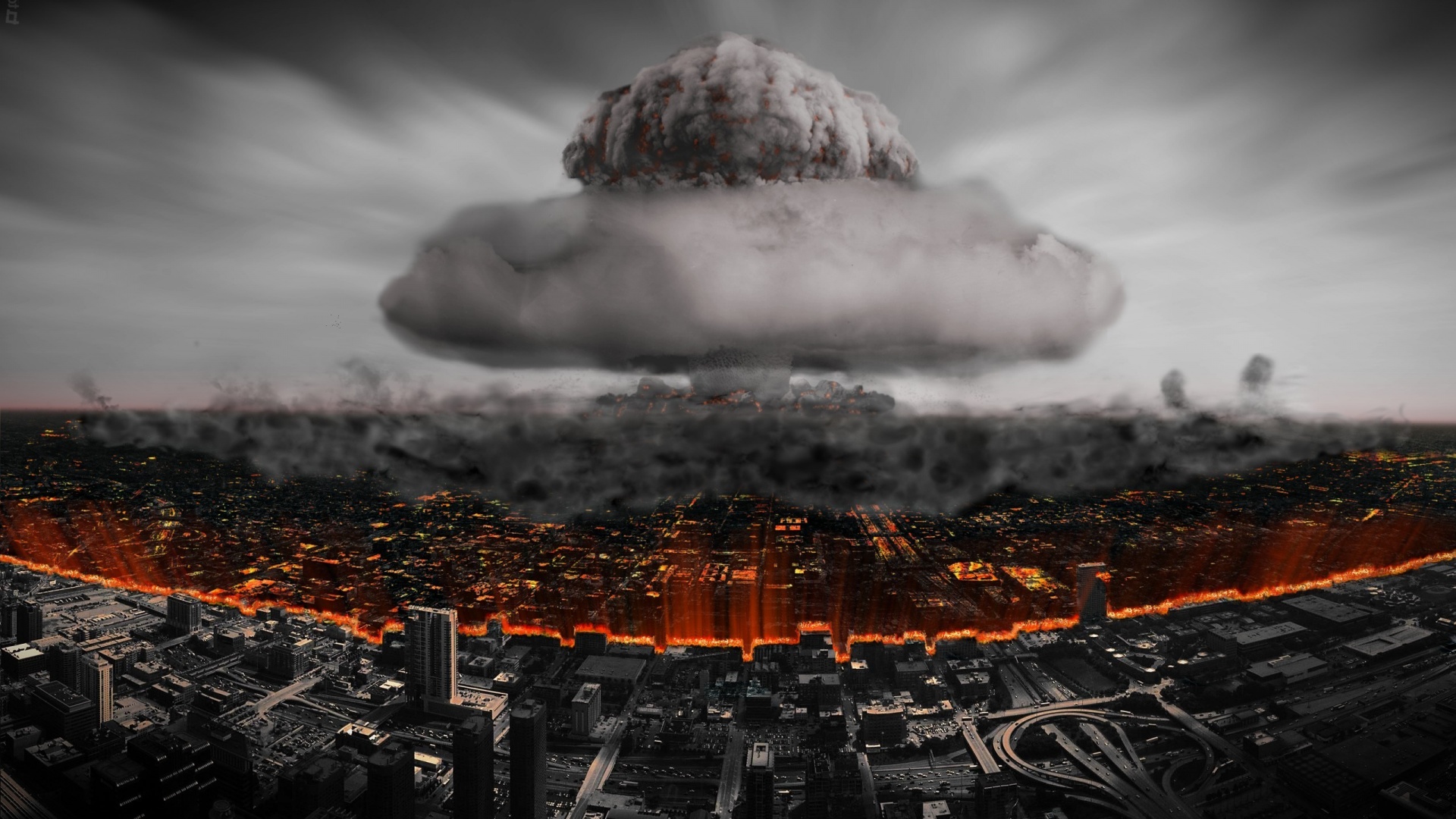 Nuclear Explosion Digital Art