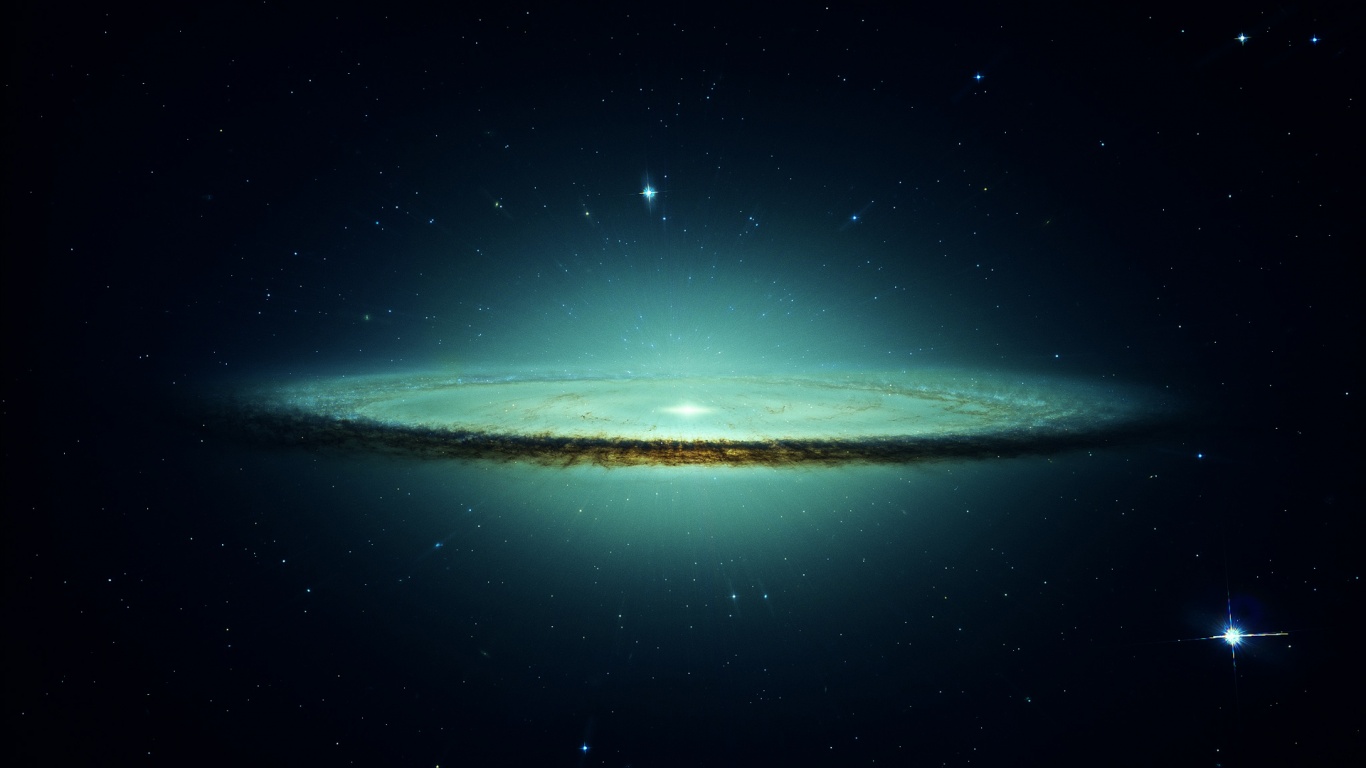 Outer Space Stars Galaxies Frozen Sombrero Galaxy