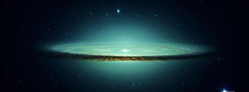Outer Space Stars Galaxies Frozen Sombrero Galaxy