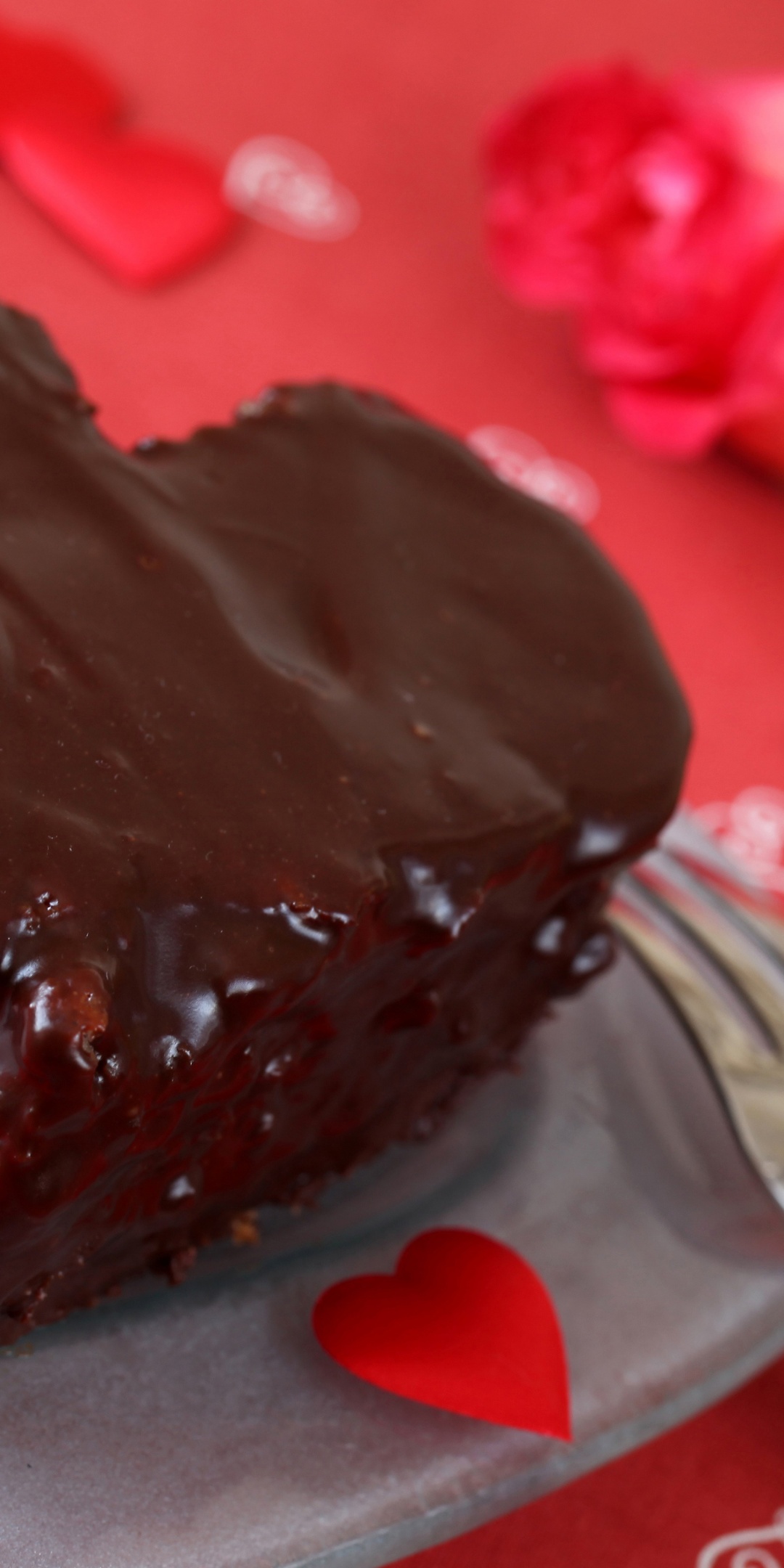 Saint Valentines Day Chocolate Cake