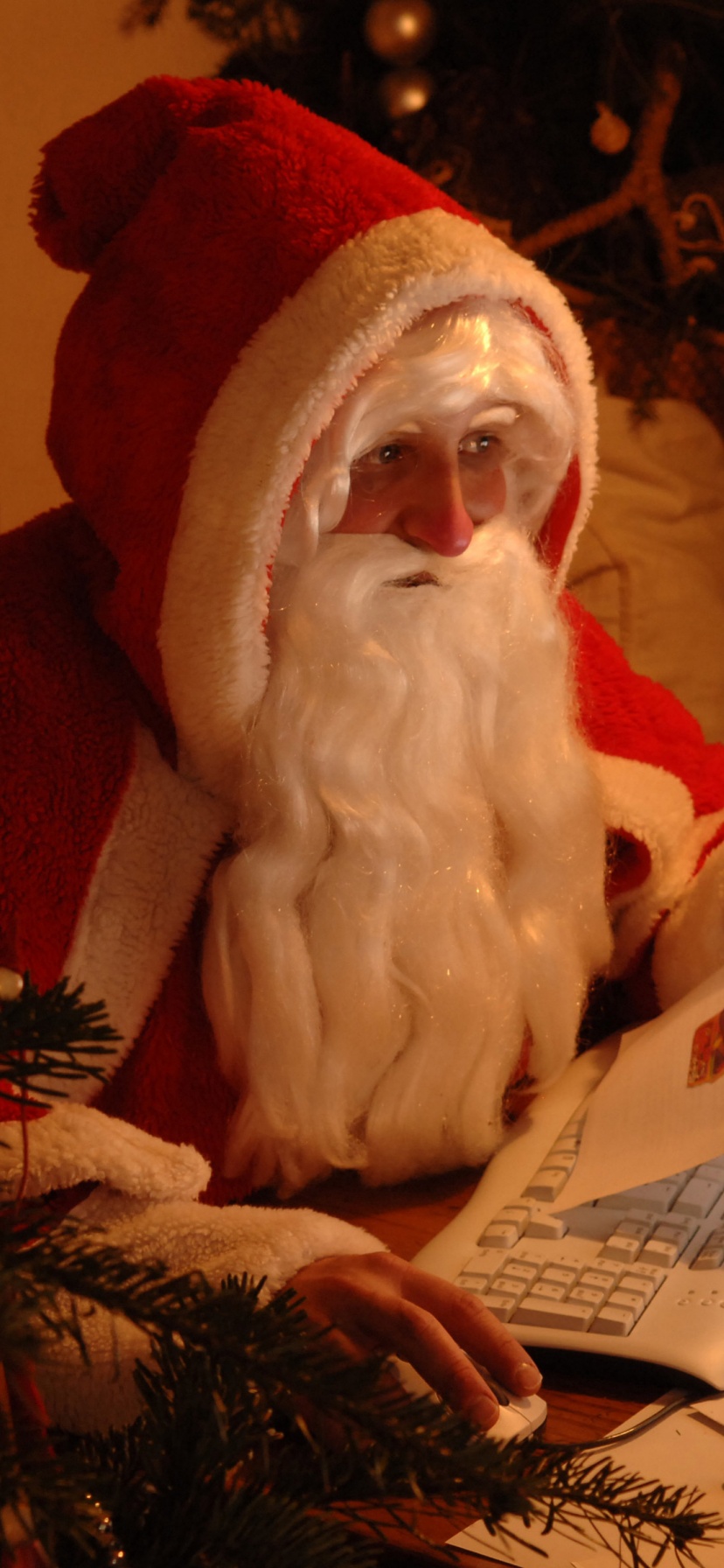 Santa Claus Christmas Tree Holiday