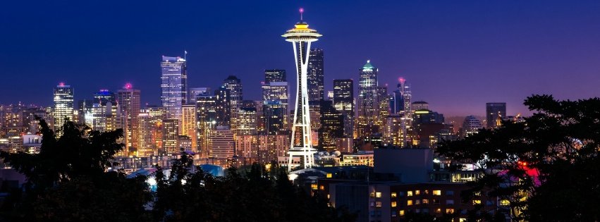 Seattle City In Night