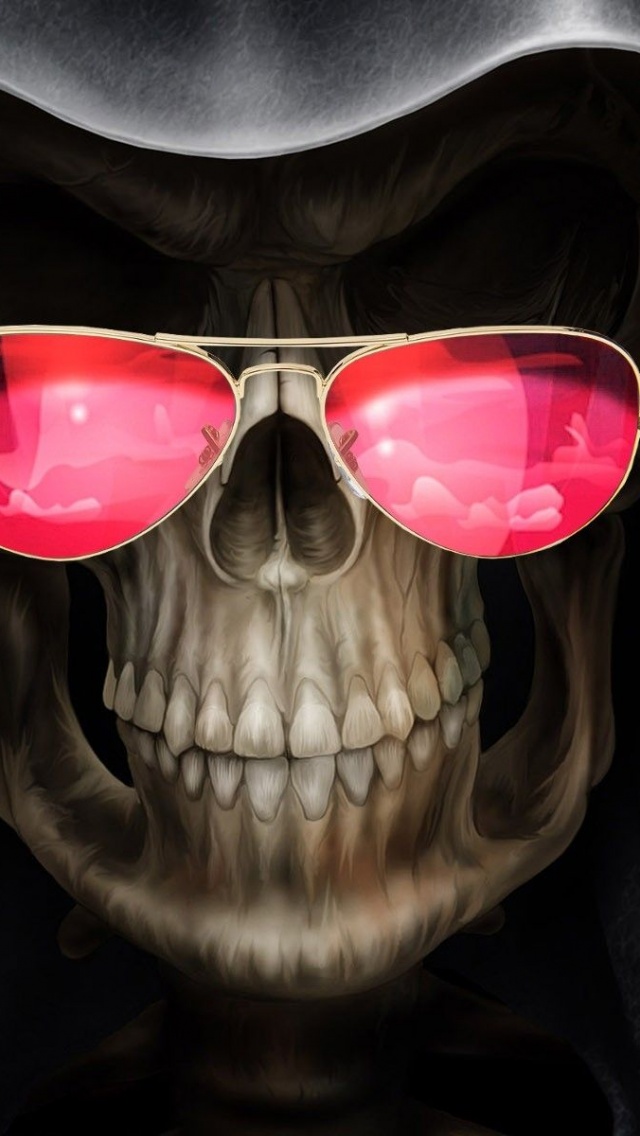 Skulls Eyes Reaper Funny Gothic Sunglasses Smiles