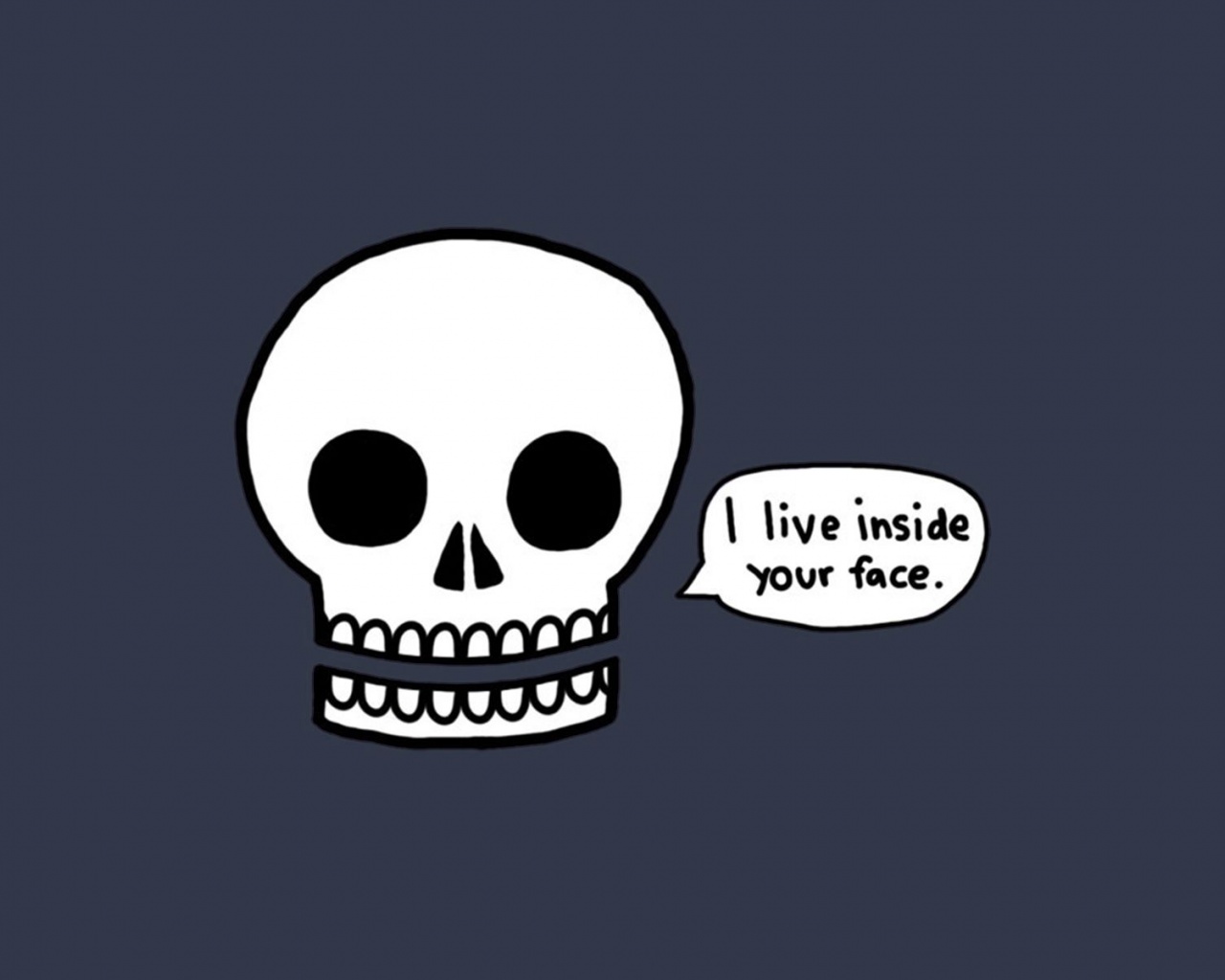 Skulls Humor Funny Creative Digital Art Faces Background