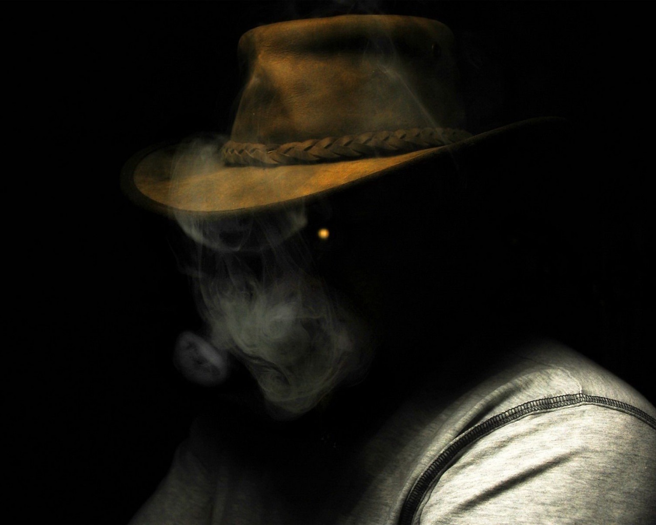 Smoking Dark People Hats