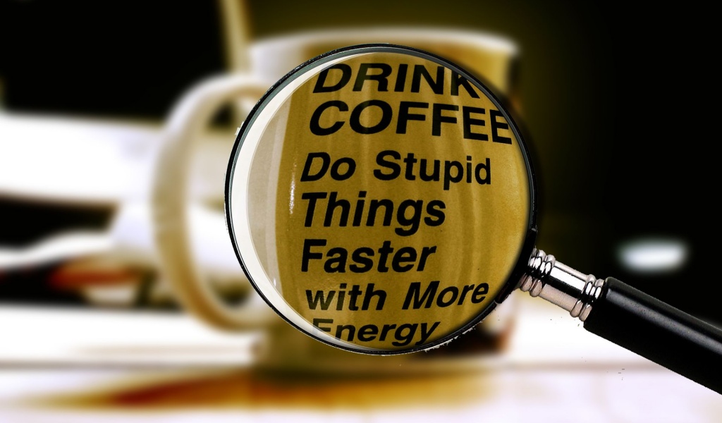 Stupid Coffee Energy Funny Drink Coffee Cups