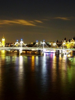 Thames Skyline By Night London United Kingdom