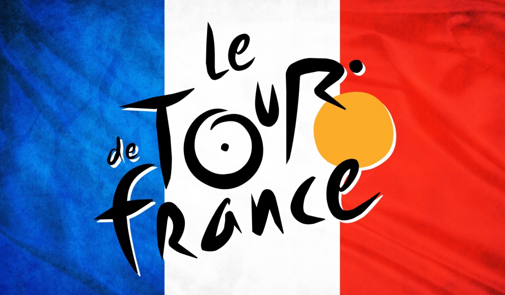Tour De France - Logo On France Flag