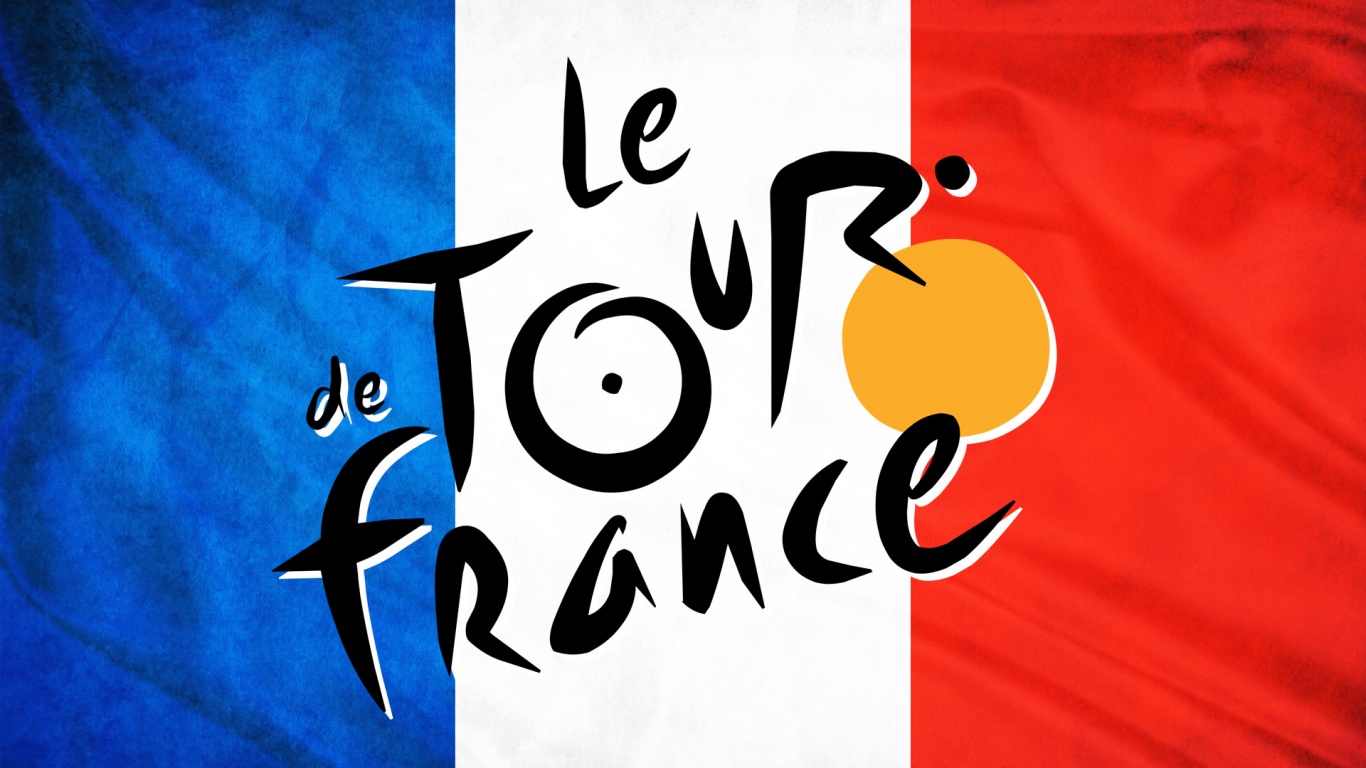 Tour De France - Logo On France Flag