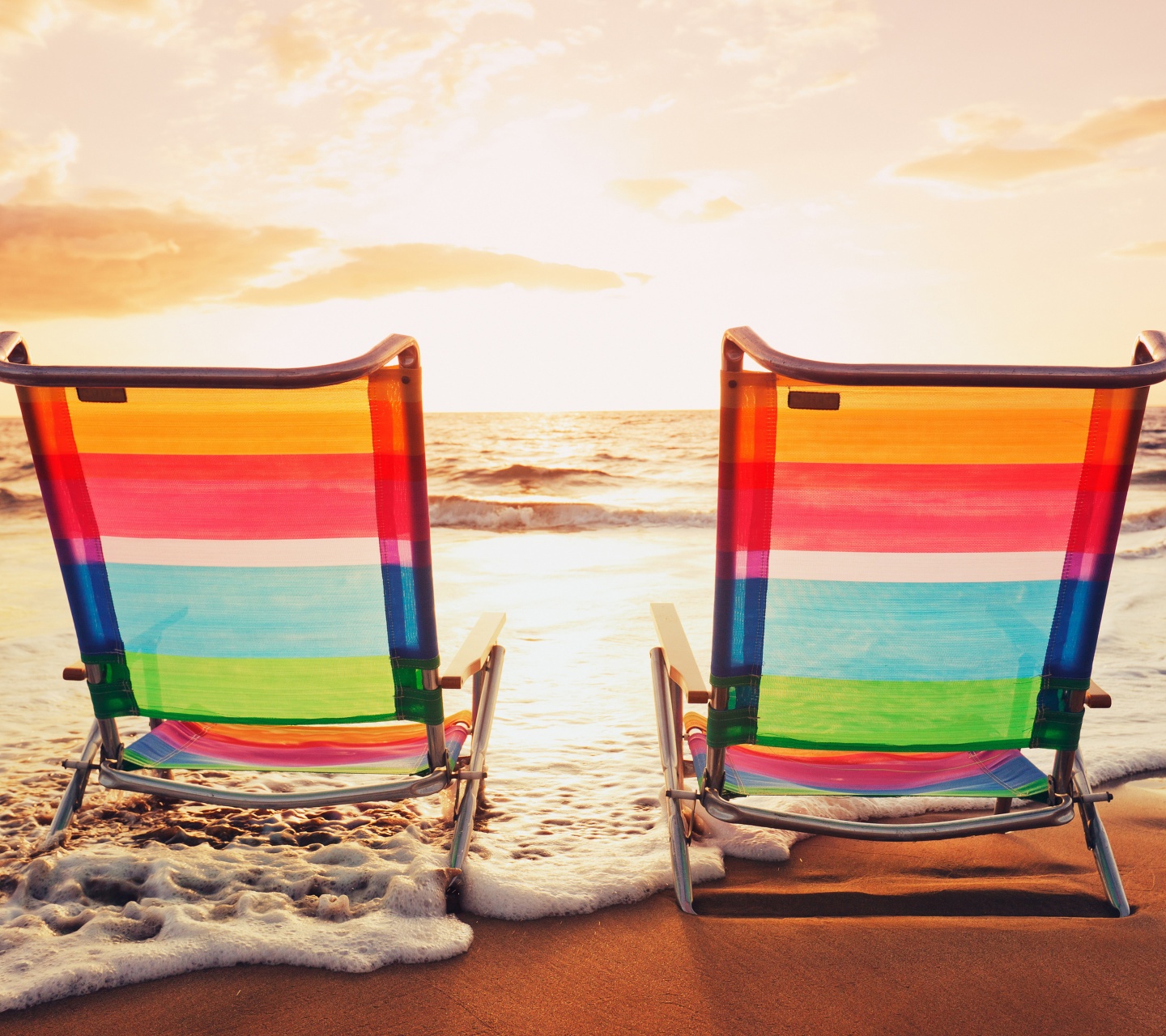 Two Chair On Island Beach