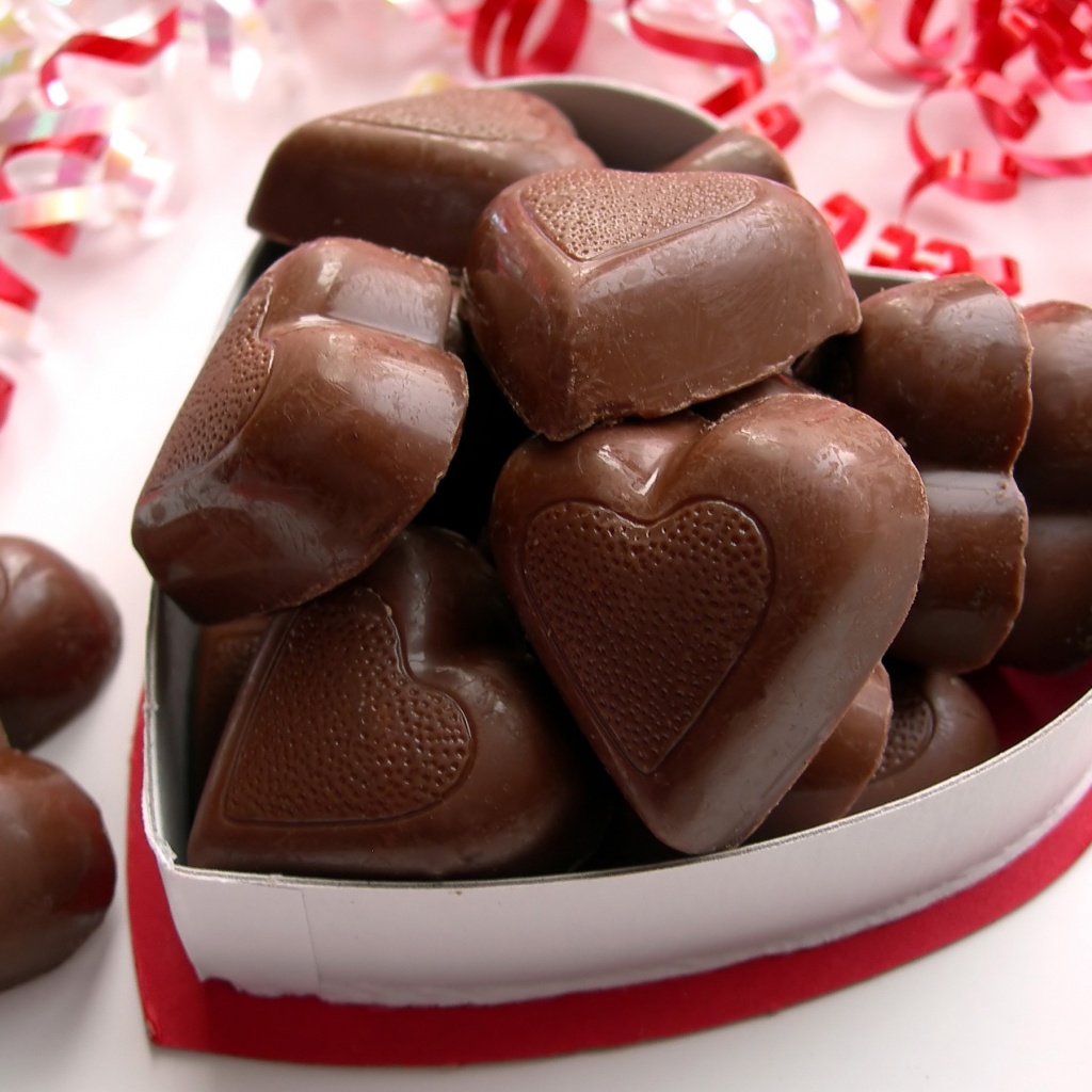 Valentines Day Chocolate Hearts