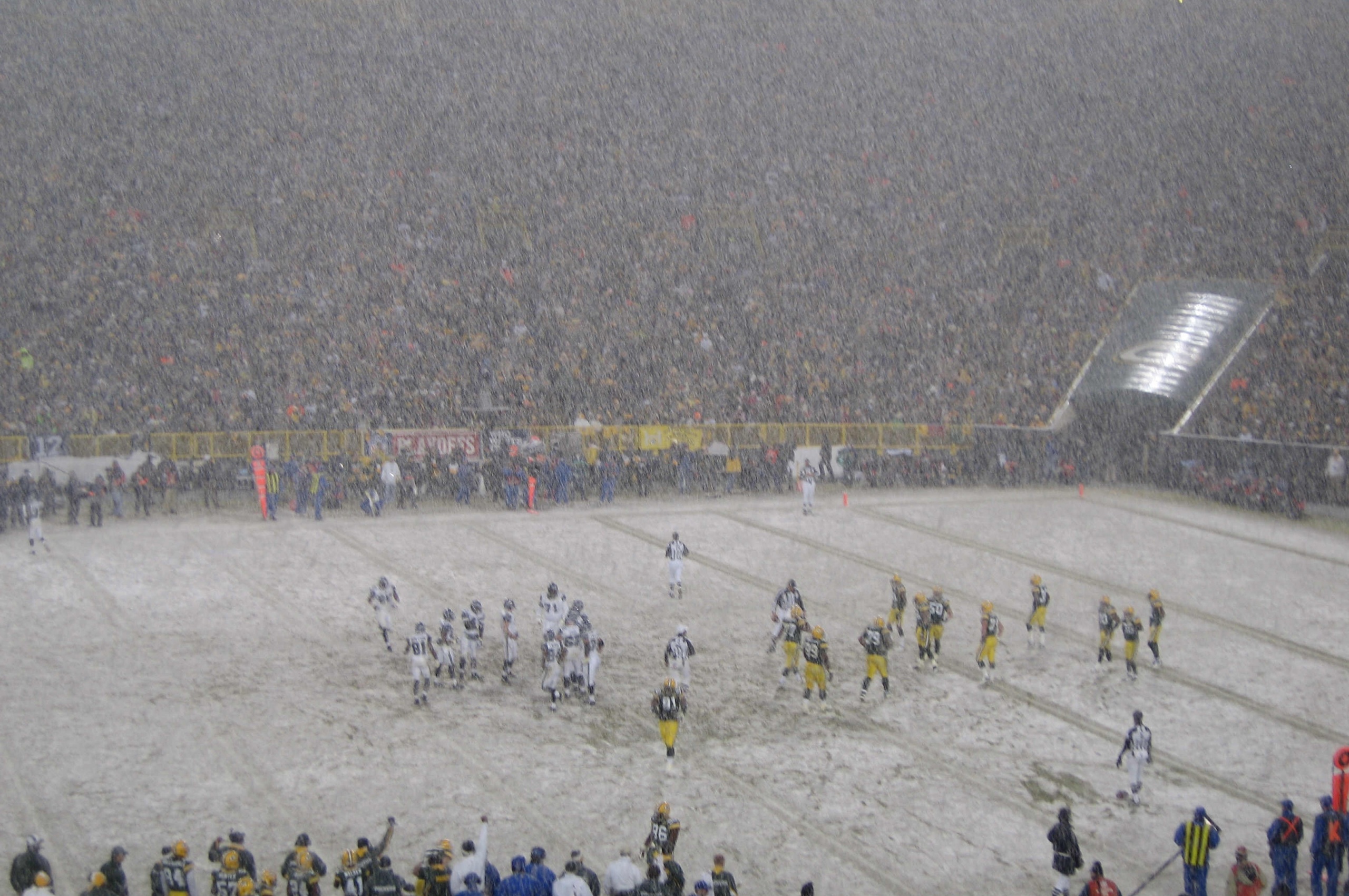 Vikings Vs Packers And Snow Blizzard