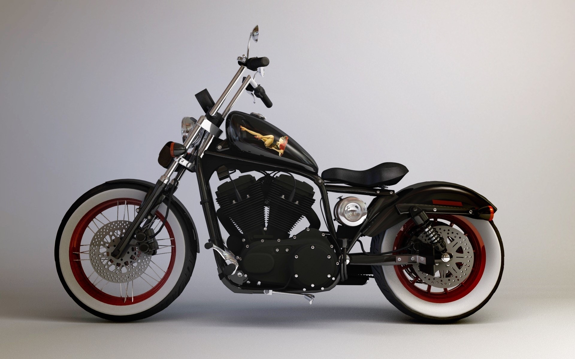 Vintage Custom Motorbikes Harleydavidson