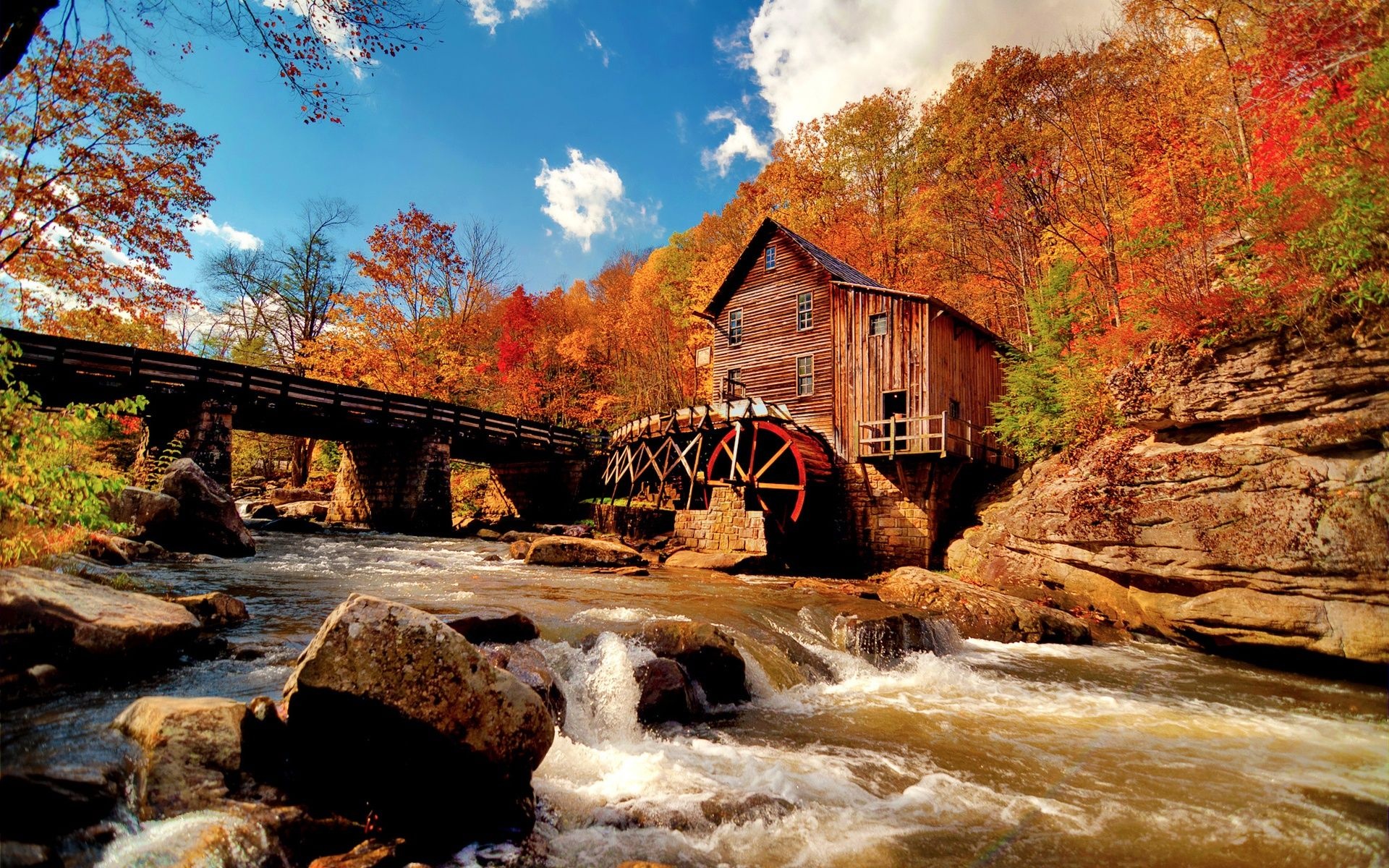 Water Mill Nature Landscapes
