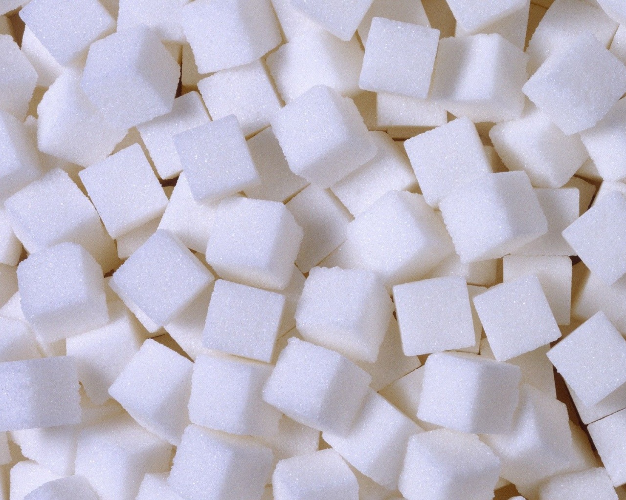 White Food Sugar Cubes
