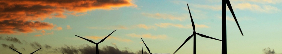 Windmill Engine In The Evening