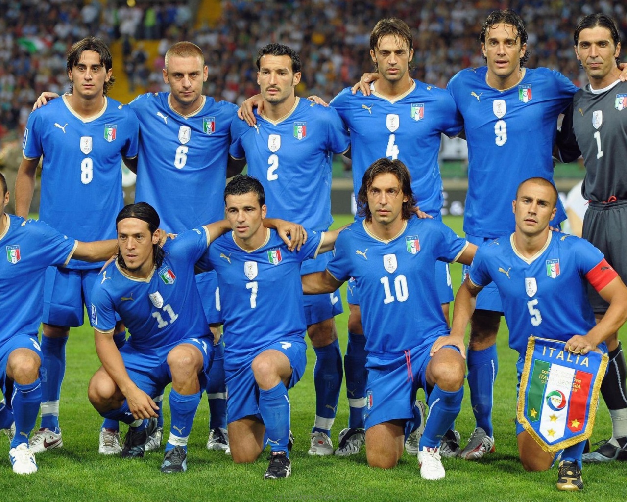 World Cup Italy National Football Team Blue Jersey