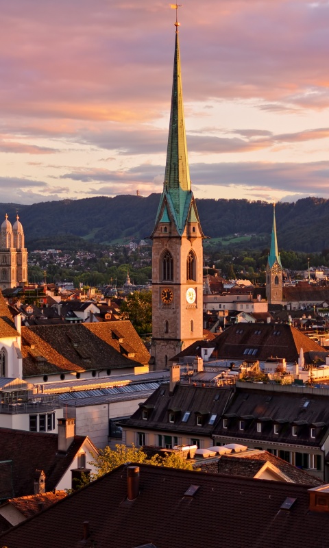 Zurich Switzerland Roofs Buildings
