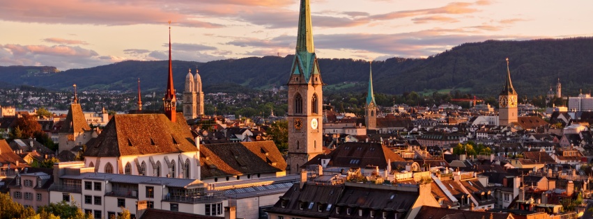 Zurich Switzerland Roofs Buildings