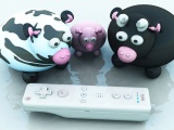 3D View Animals Funny Nintendo Wii Wiimote Cows