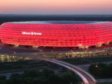Allianz Arena In Red Bayern Munich