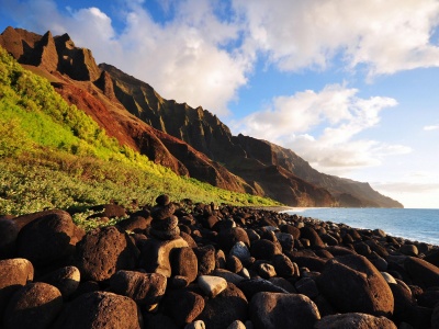 Beautiful Scenery Kauai Na Pali Coast Tropical Island Hawaii United States World