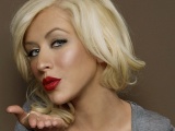 Christina Aguilera Face Lipstick Lips Palm