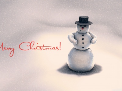 Christmas 3d Snowman