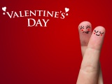 Couple Of Fingers On Valentines Day