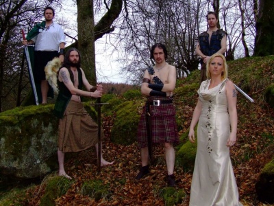 Cruachan Band Image Girl Forest