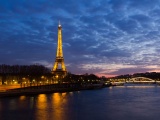 Eiffel Tower Sunset Architecture City Dusk Famous