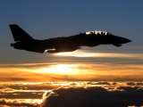 F 14 Tomcat Sunset