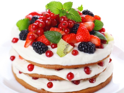Food Cake Strawberries