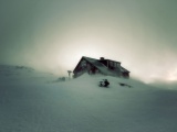 House Under The Snow Snow Storm