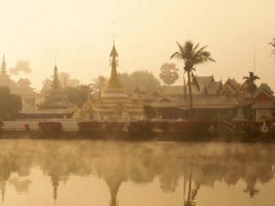 Mae Hong Son Thailand River Fog Temple