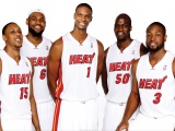 Miami Heat Nba American Basketball Lebron Wade Bosh Chalmers Anthony