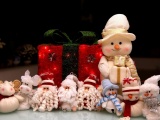 New Year Holiday Christmas Snowmen Santa Claus Gifts Toys