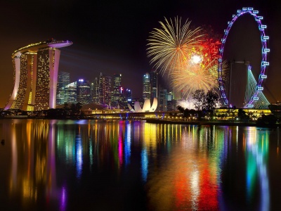 New Year Singapore Fireworks